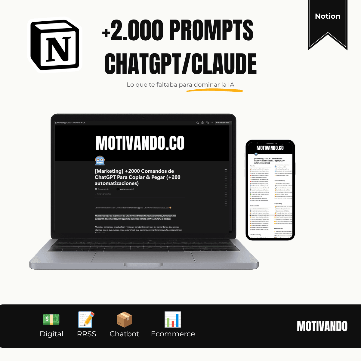 Prompts para ChatGPT e IA en Español